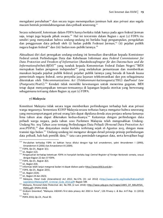 Perlindungan Data Pribadi Di Indonesia