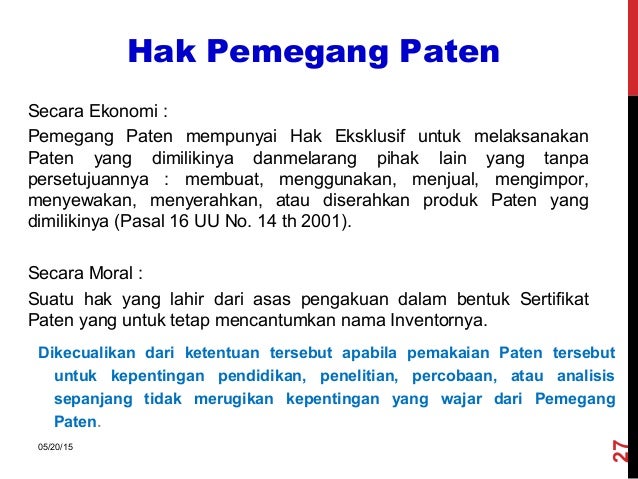 Contoh Kasus Pelanggaran Hak Paten Dan Penyelesaiannya
