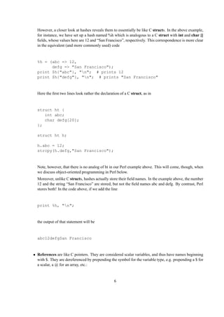 Complex Compacted Perl Code Perl intro | PDF