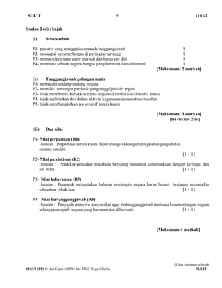 Skema Kertas BM SPM Trial 2017 Perlis