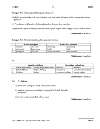 Skema Kertas BM SPM Trial 2017  Perlis