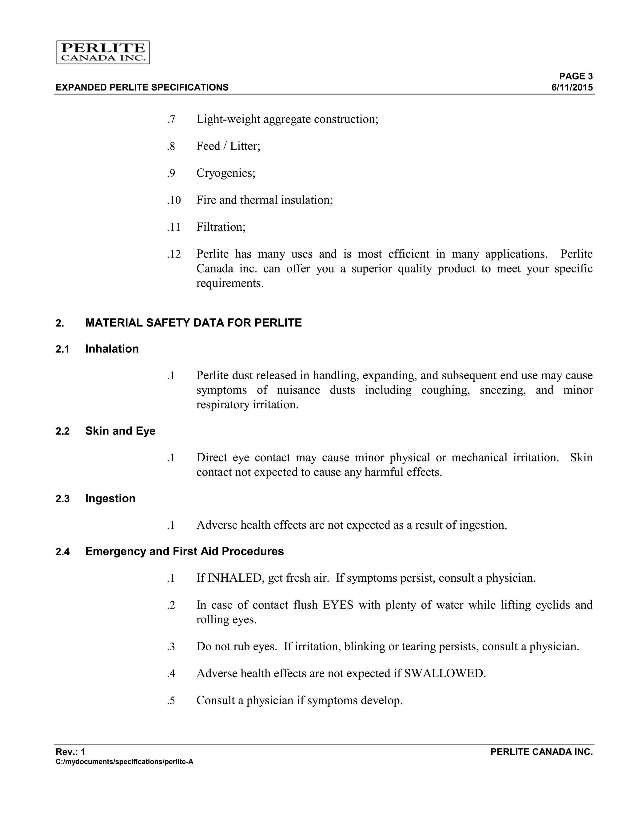 Perlite provided a good production in soil | PDF