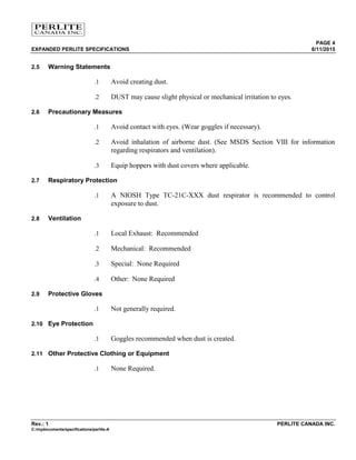 Perlite provided a good production in soil | PDF