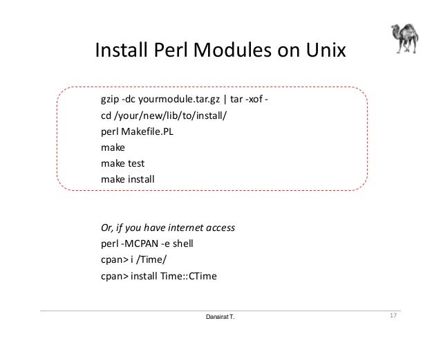 How To Install Cpan Modules Without Internet Access