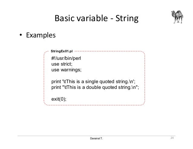 perl if string