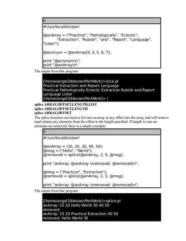 perl programing language perl programing language