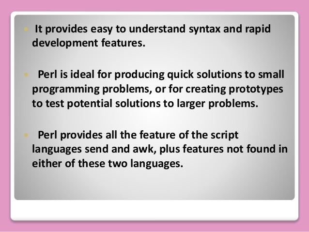 How to write test scripts in perl