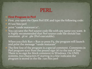 Perl slid | PPTX