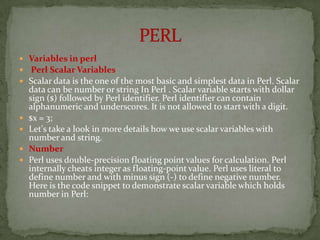 Perl slid | PPTX