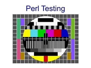 Perl Testing
 