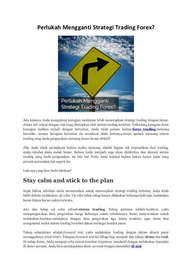 Strategi trader forex profesional