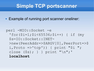 Perl Usage In Security and Penetration testing | ODP | Programming ...