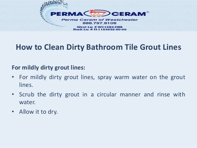 How to Clean Dirty Bathroom Tile Grout Lines