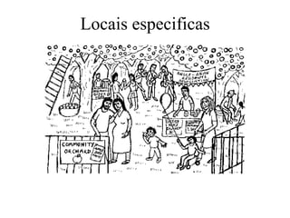 Locais especificas
 