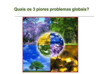 Quais os 3 piores problemas globais? 