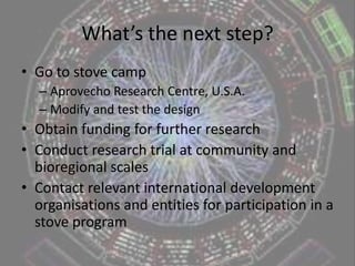 Permastove – biochar products