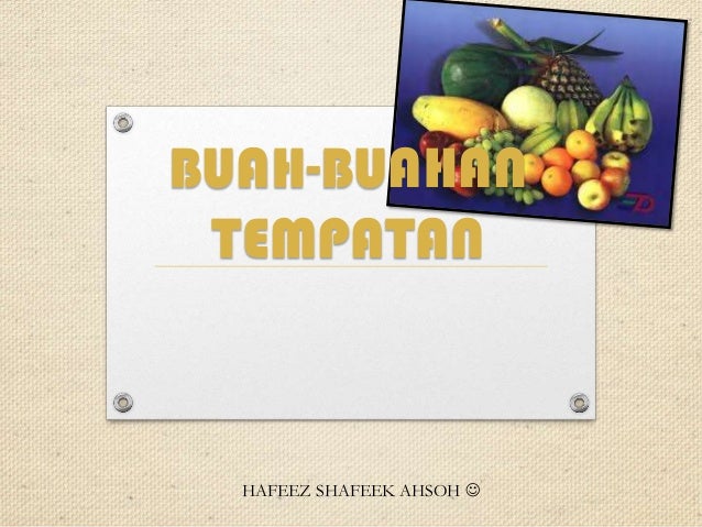Permainan Buah Buahan