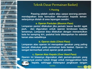 Sasaran lemparan pada bola basket berupa