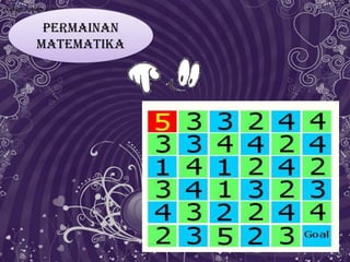 •Kafarat berbuka di bulan ramadhan


              Permainan
             matematika
 