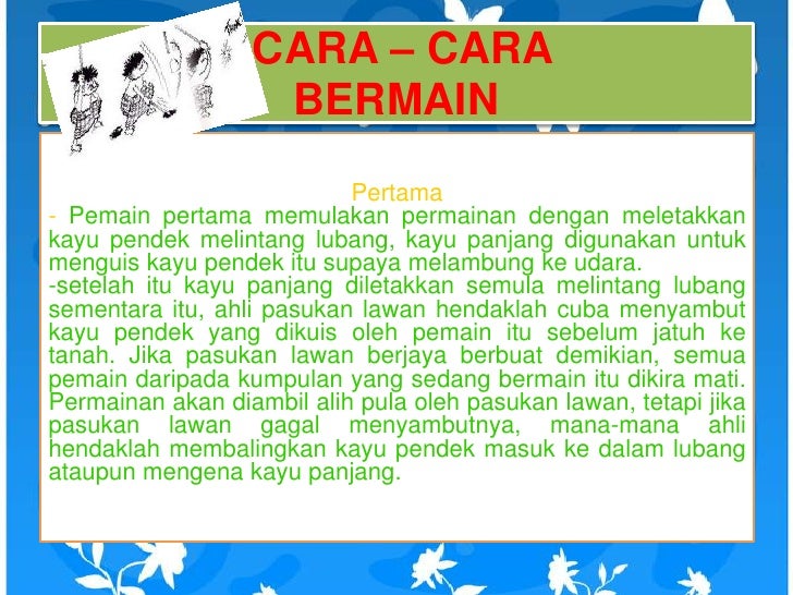 Permainan tradisional dan kepentingannya dalam pnp