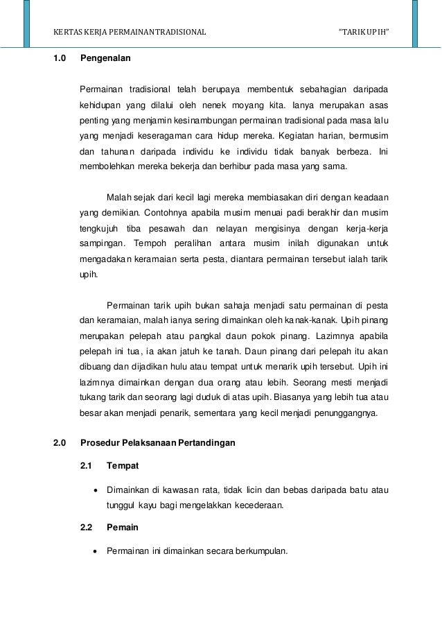 Permainan Upih Baru 4 Team