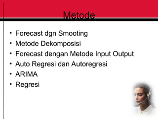 peramalan dengan metode persamaan kuantitatif | PPT
