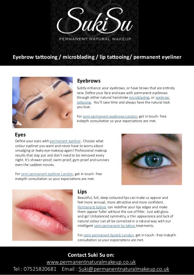 Permanent Natural Makeup Treatments By Suki Su