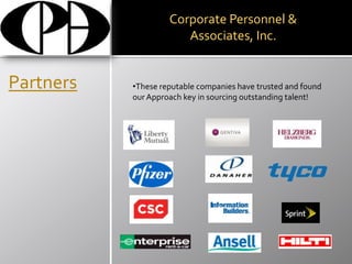 Our concerted efforts allow you to focus on the more important tasks at hand.ApproachBusiness Analysis:One of the most important keys to identifying the right person for your organization is understanding your organization.