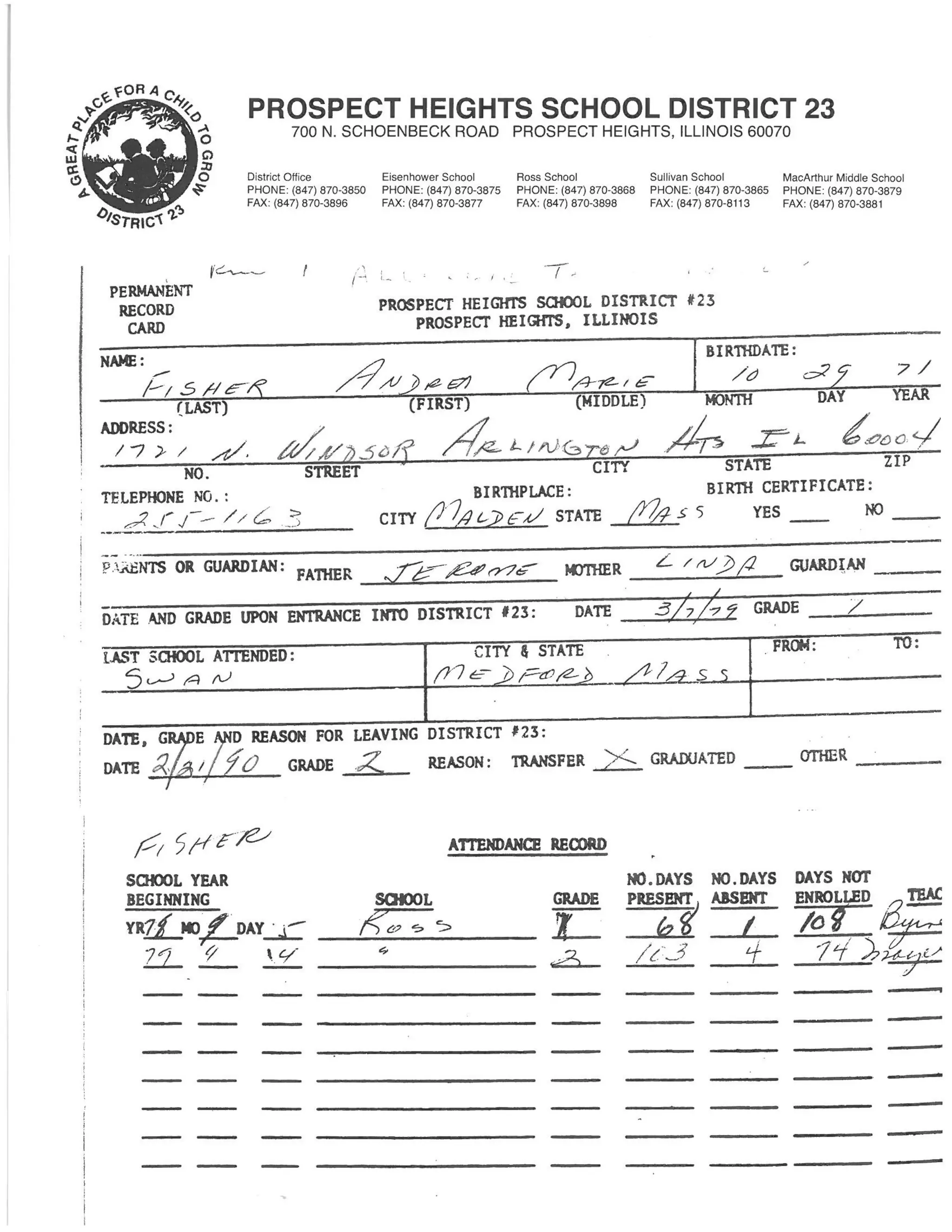 Permanent Record Fisher PDF