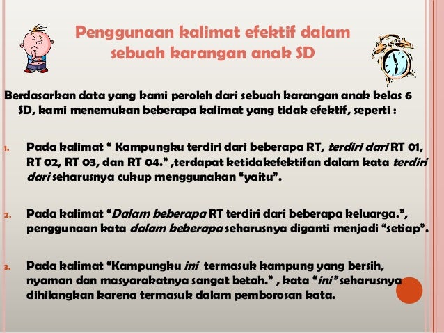 Permasalahan penggunaan kalimat dalam bahasa indonesia