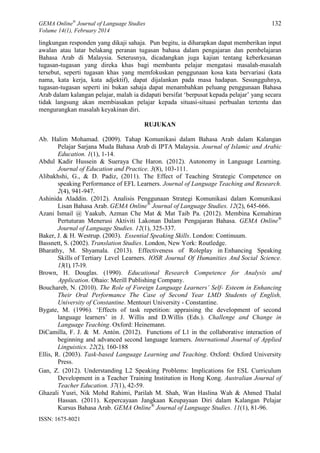Permasalahan pertuturan bahasa arab sebafai bahasa kedua | PDF