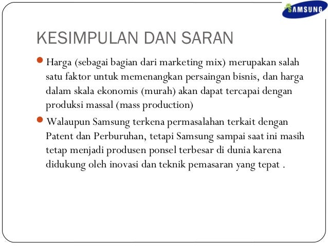 Permasalahan Perusahaan Samsung
