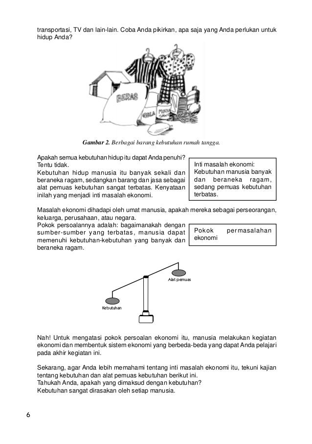 Permasalahan Pokok Ekonomi