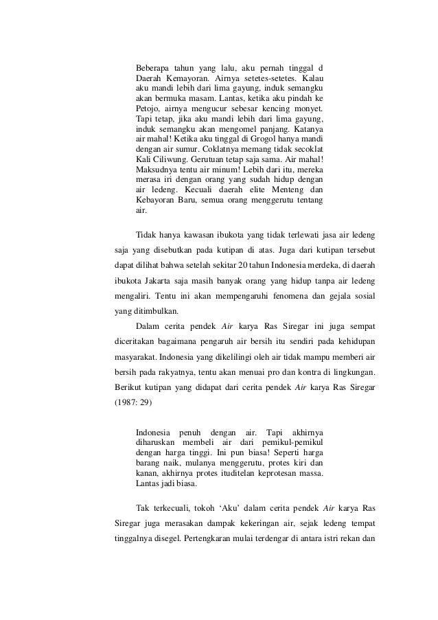 Cerita Pendek Tentang Kekeringan Jurnal Siswa