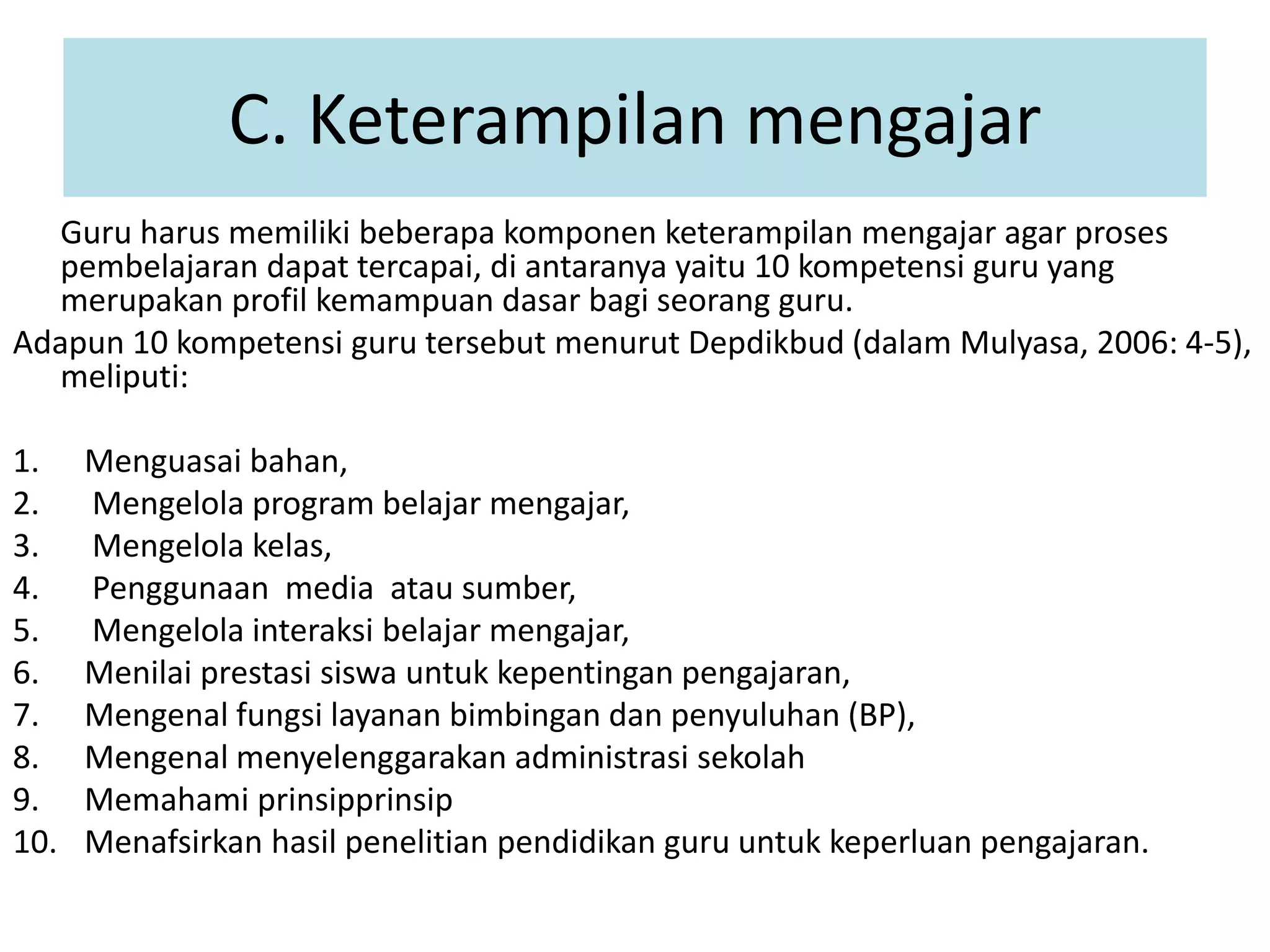 Permasalahan yang dihadapi oleh guru | PPTX