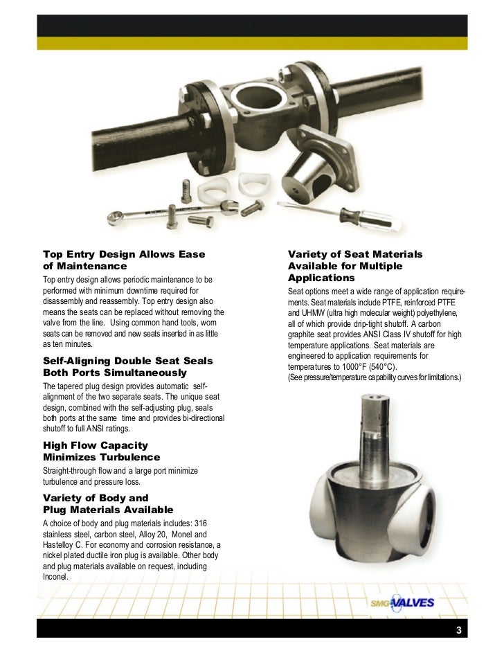 SMG Permaseal Non Lubricated Tapered Plug Valve
