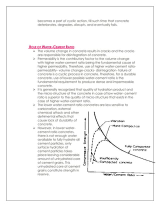 Permeability and durability of concrete | PDF
