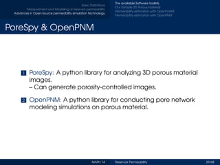 Python Porespy Permeability of soils | PDF