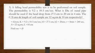 Permeability and Seepage Analysis of soil | PPTX