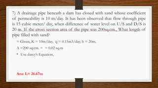 Permeability and Seepage Analysis of soil | PPTX