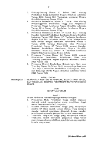 Permen 53 Tahun 2023 Spm Dikti Pdf Permen 53 Tahun 2023 Spm Dikti Pdf