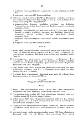 Rab Rkp Permendagri no-114-tahun-2014-tentang-pedoman-pembangunan-desa | PDF