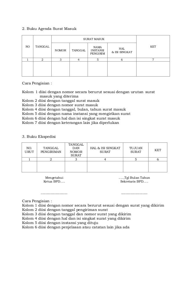 Contoh Kolom Buku Ekspedisi Surat - Permendagri No 110 Tahun 2016 contoh kolom buku ekspedisi surat permendagri no 110 tahun 2016