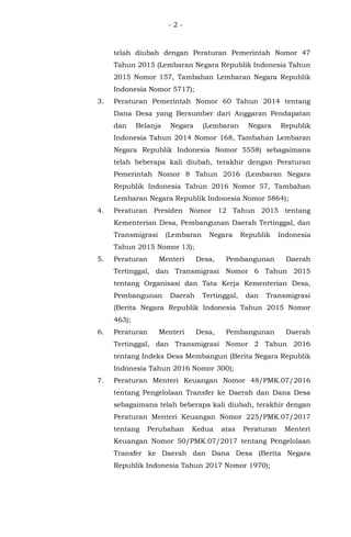 - 2 -
telah diubah dengan Peraturan Pemerintah Nomor 47
Tahun 2015 (Lembaran Negara Republik Indonesia Tahun
2015 Nomor 15...