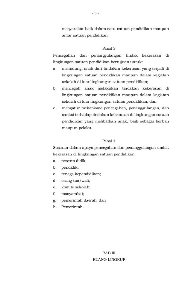 Permendikbud 82/2015 - Pencegahan dan Penanggulangan 