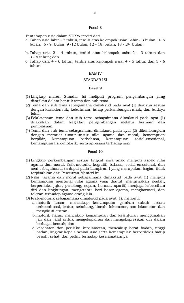 Contoh Stppa Paud Usia 4 5 Tahun Jejak Belajar