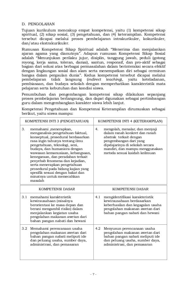 Contoh Soal Pengolahan Dan Wirausaha Pengawetan Bahan Nabati Dan