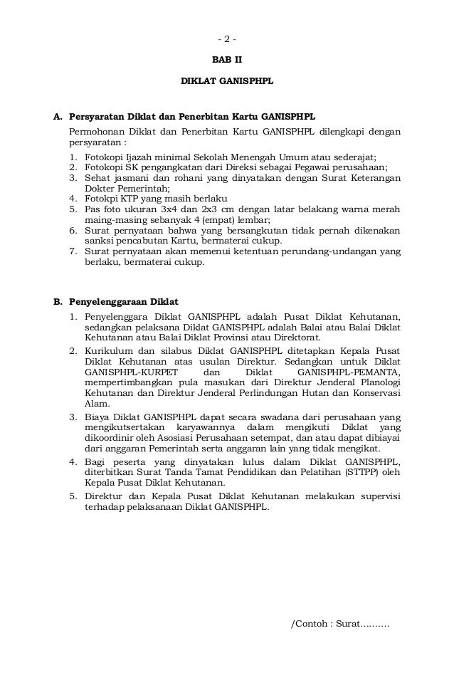Permenhut No 54 Th 2014 Ttg Kompetensi Dan Sertifikasi Tenaga Teknis