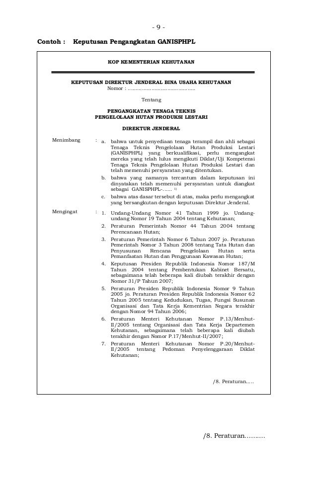 Permenhut No 54 Th 2014 Ttg Kompetensi Dan Sertifikasi Tenaga Teknis