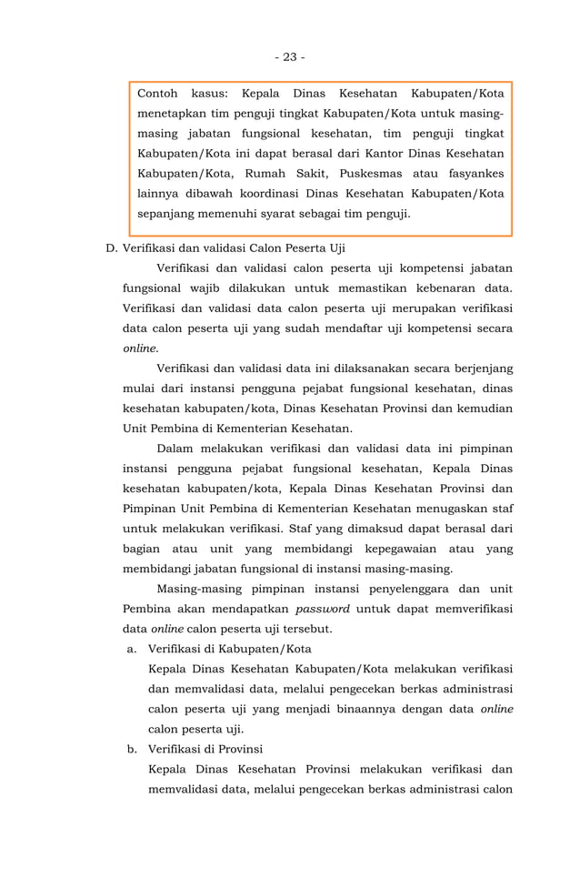 Peraturan Menteri Kesehatan No. 18 Tahun 2017 tentang Uji kompetensi